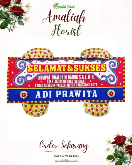 Papan Bunga Ucapan Selamat Gerendeng